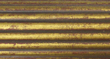 House Parts 2 1/4" Reeded 1/2" Fascia Superior Color Option Historical Gold
