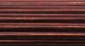 Gould NY Fern Finial 1 3/8" 16 Foot Fluted Complete Drapery Rod Set Color Option Mahogany Gilded