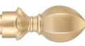 Gould NY Cage Finial 1" 4 Foot Smooth Complete Drapery Rod Set Color Option Metallic Gold
