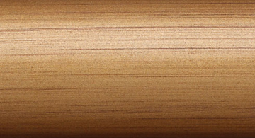 Select Acorn 2 1/4" 4 Foot Fluted Complete Drapery Rod Set Color Option Linen