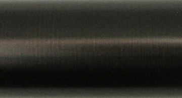 Dakota Crash Ribbed Finial For 1 1/8" Metal Drapery Rods Color Option Black