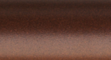 Forest Group End Cap 1 3/16" 8 Foot Smooth Complete Drapery Rod Set Color Option Grey Copper