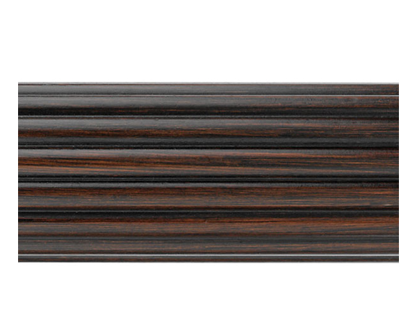 Select 6 Foot Reeded 2 1/4" Wood Drapery Pole