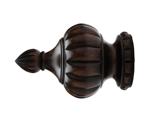Select Crown Finial For 2 1/4" Wood Drapery Rods