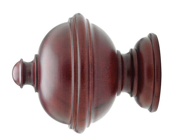 Select Solaris Finial For 2 1/4" Wood Drapery Rods