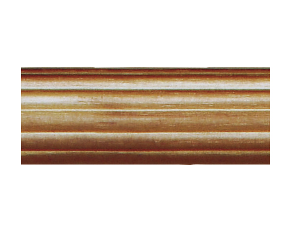House Parts 4 Foot - 1 3/8" Reeded Wood Drapery Pole For Curtains