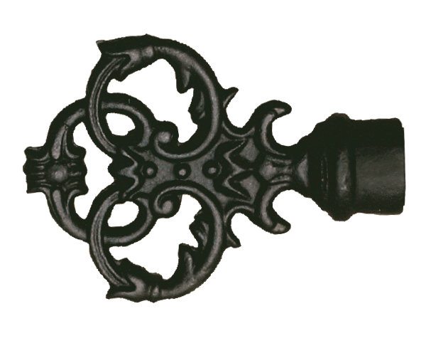 House Parts New Orleans Finial For 1" Wrought Iron Drapery Rods