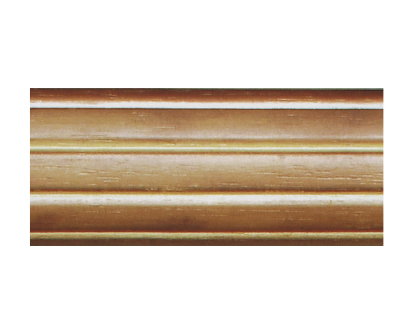 House Parts 6 Foot - 2" Fluted Wood Drapery Pole For Curtains