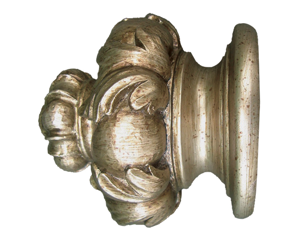 House Parts Crown Finial For 2 1/4" Drapery Rods