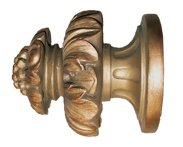House Parts Fancy Finial For 2 1/4" Drapery Rods