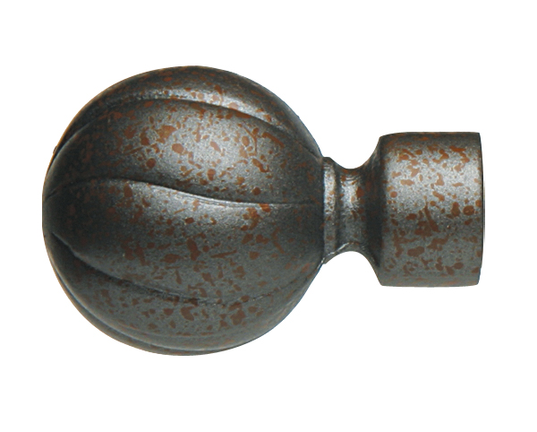 Forest Group Bola Finial For 3/4" Wrought Iron  Drapery Rod