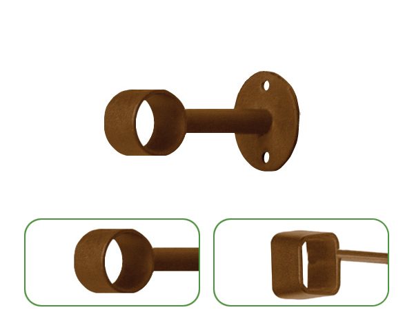 Product Option: 3" Return Bracket For 1/2" Iron Art Rods