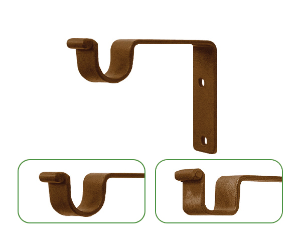 Product Option: 6" Return Bracket For 1/2" Iron Art Rods