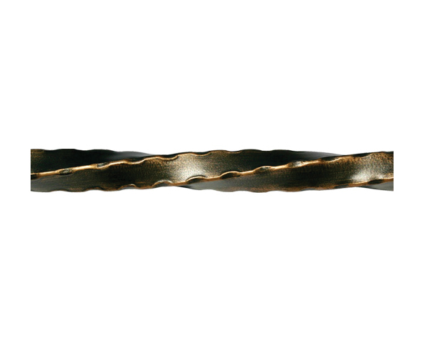 Orion 12 Foot 1 1/4" Diameter Twist Hollow Hammered Drapery Rod (2 Sections With Connector)