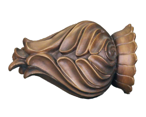 TMS Menagerie Travitore Finial For 2" Wood Drapery Rods