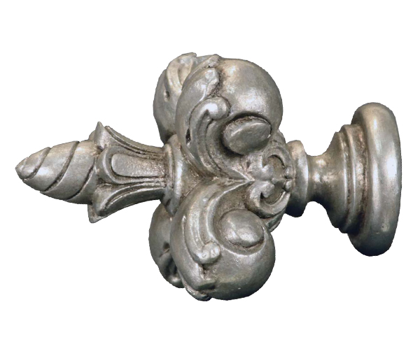 TMS Menagerie Fleur Dis Lis Finial For 1 3/8" Wood Drapery Rods