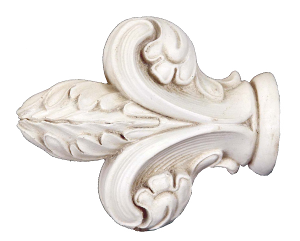 TMS Menagerie DuBois Finial For 1 3/8" Wood Drapery Rods