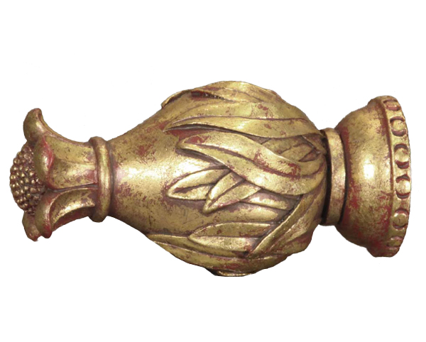 TMS Menagerie Boquet Finial For 1 3/8" Wood Drapery Rods