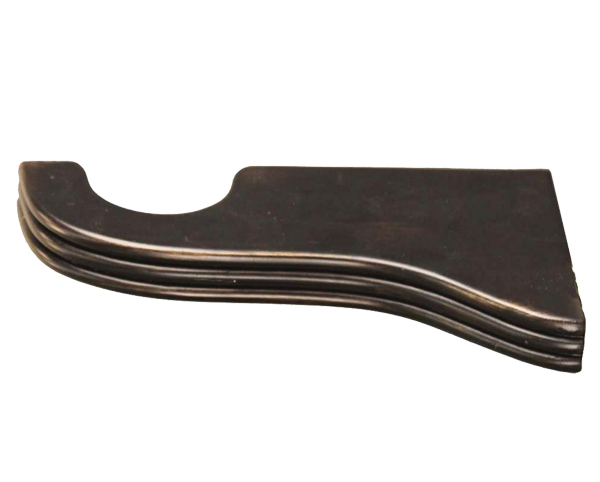 TMS Menagerie 6" Return Ribbed Design Bracket For 1 3/8" Wood Drapery Rods