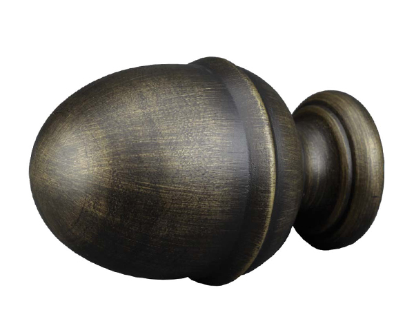 TMS Menagerie Nroca Finial For 1 3/8" Wood Drapery Rods
