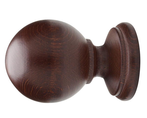Belmont Smooth Ball Finial For 1 3/8" Wood Drapery Rods