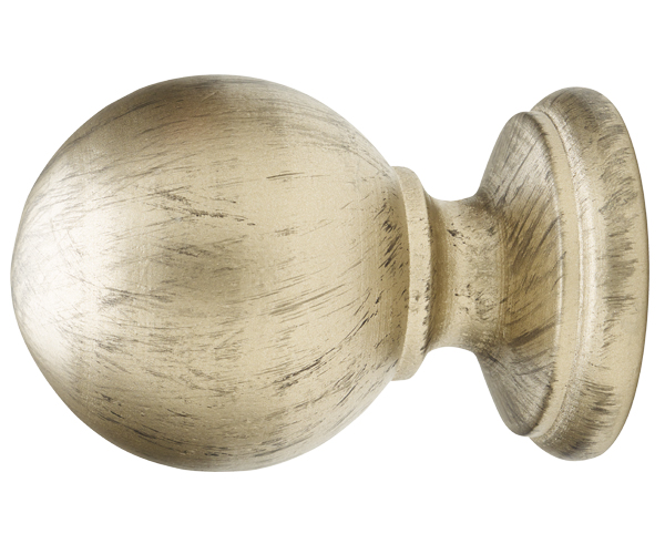 Belmont Smooth Ball Finial For 2" Wood Drapery Rods
