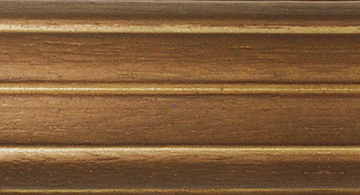 House Parts 10 Foot - 2 1/4" Reeded Wood Drapery Pole For Curtains Color Option English Walnut