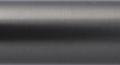 Forest Group End Cap 1 3/16" 16 Foot Smooth Complete Drapery Rod Set Color Option Graphite