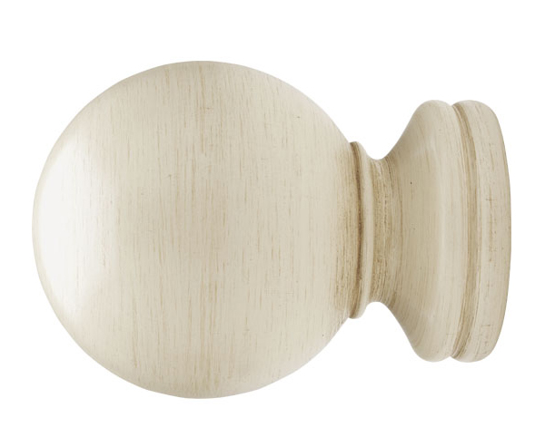 Select Wooden Finials-Brackets-Holdback 2-1/4"-Natural-Drapery Curtain Rods 
