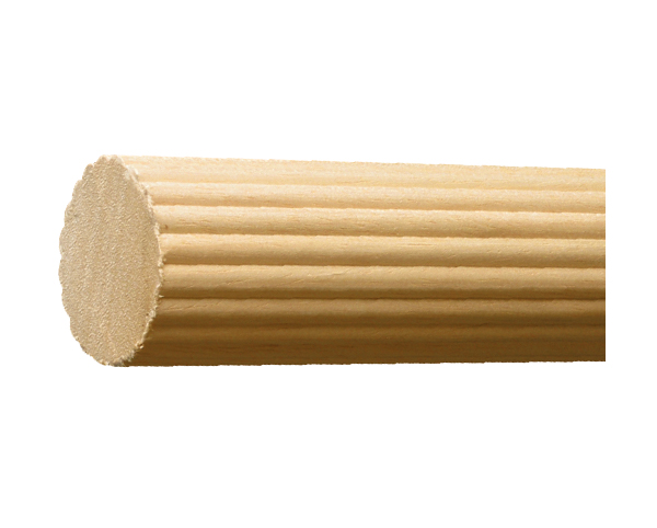 Forest Group 8 Foot 2" Fluted Wood  Drapery Rod