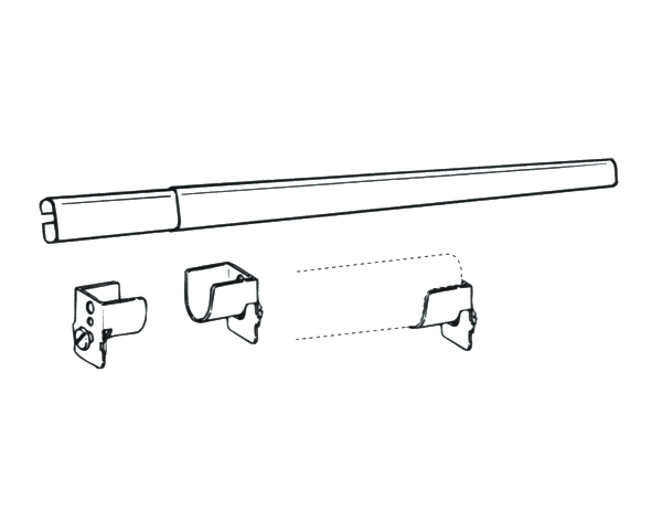 Graber 84-156 Inch Sheer Rod Kit For Use With Graber Traverse Rods At ...