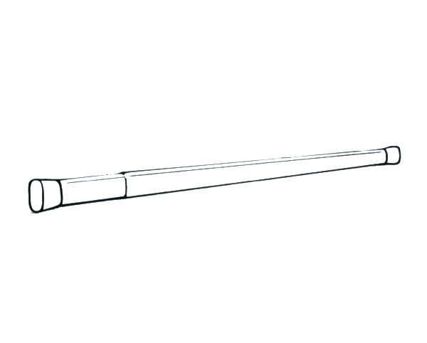 Graber 22-36" Oval Spring Tension Rod