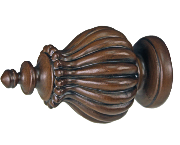 TMS Menagerie Classique Finial For 2" Wood Drapery Rods