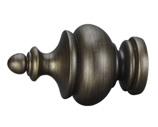 TMS Menagerie Chelsea Finial For 2" Wood Drapery Rods