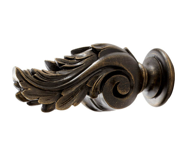 Kirsch Icarus Finial For 1 3/8" Buckingham Wood Curtain Rods